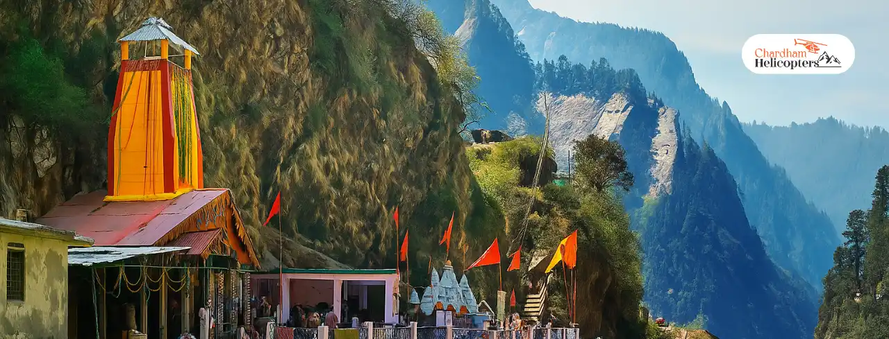 Yamunotri Temple surrounded by Himalayan mountains – Yamunotri Temple history and helicopter travel guide