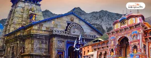 Best Time to Visit Kedarnath and Badrinath temples – spiritual journey with stunning Himalayan backdrop, highlighting the Badrinath to Kedarnath distance for pilgrims.